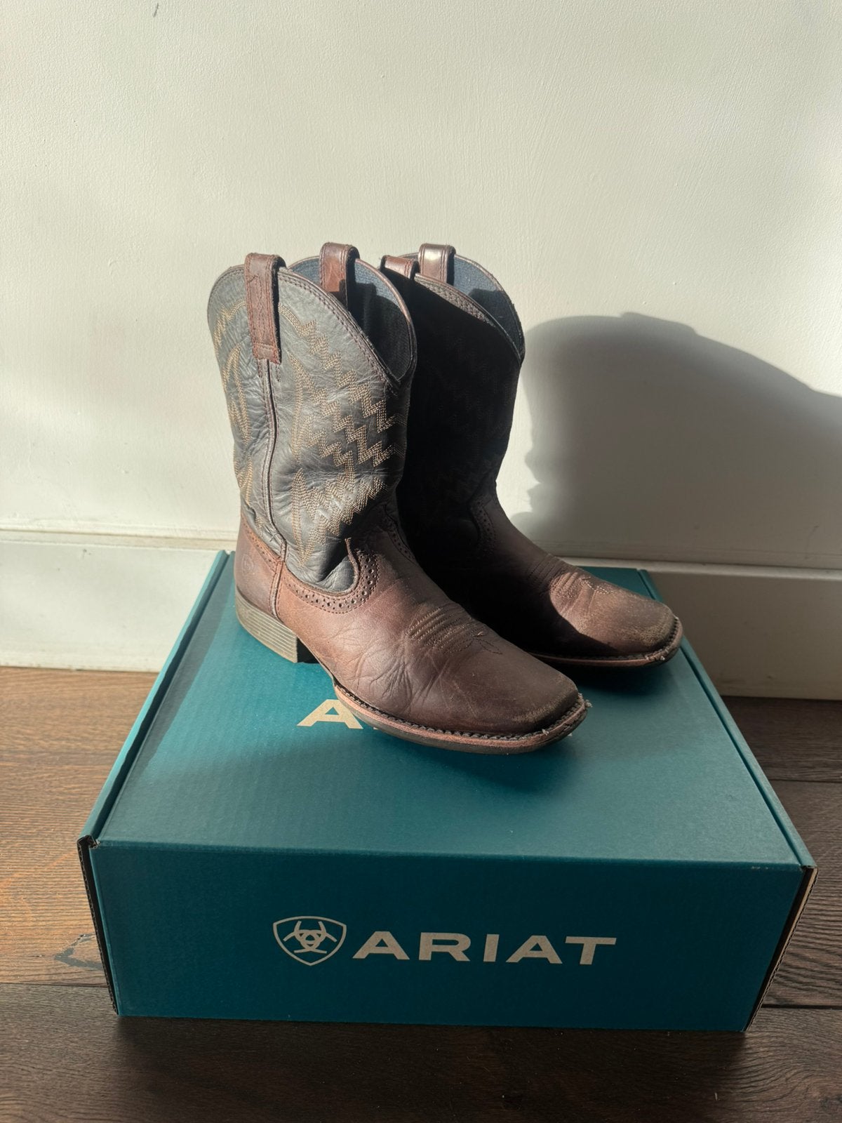 Ariat leren rijlaarzen boots 34, valt 35, Gebruikt, Kinderen, Ophalen of Verzenden, Ariat