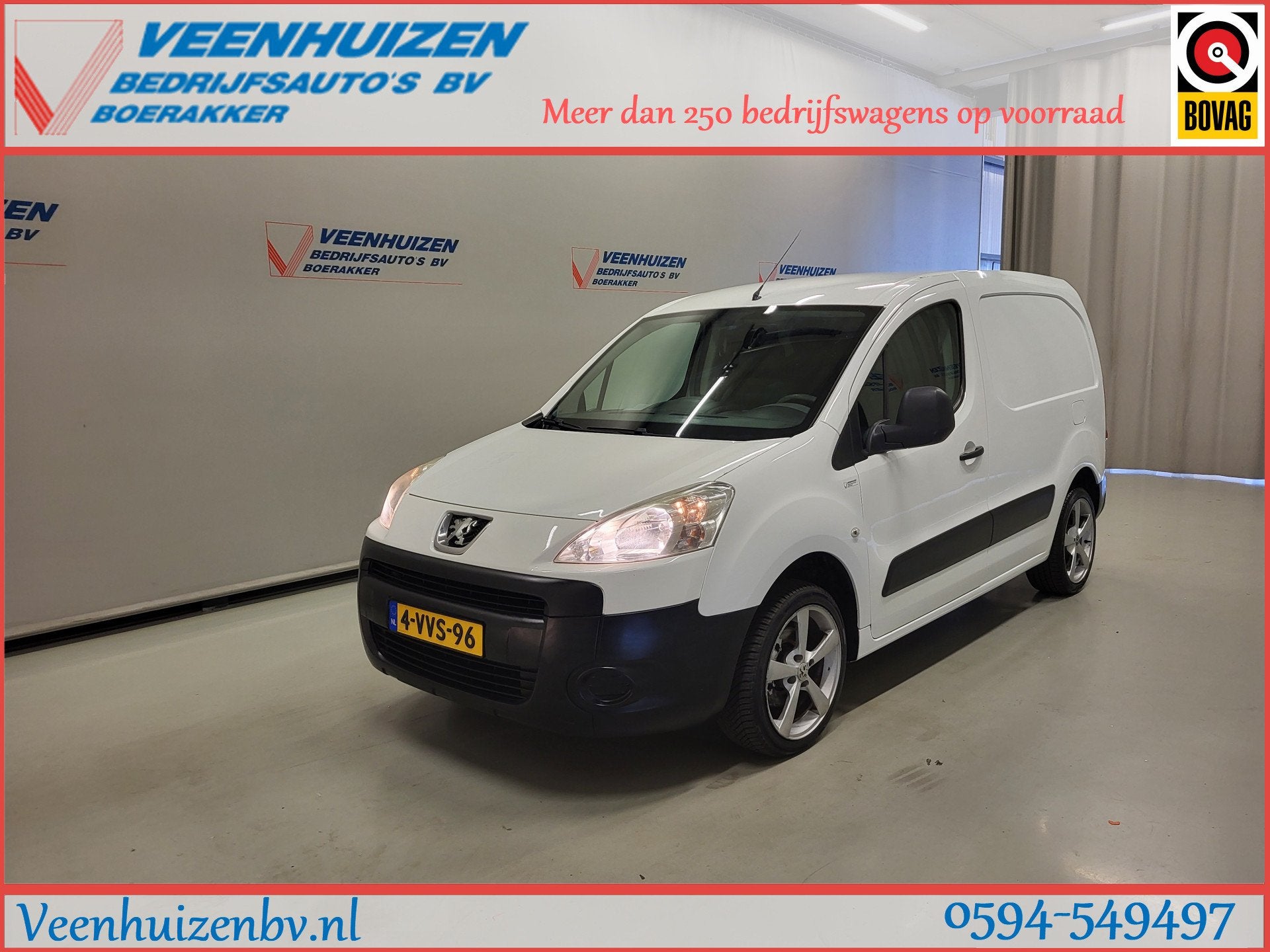 Peugeot Partner 1.6HDI Apk tot 17-10-2026! (bj 2012), Auto's, Voorwielaandrijving, Gebruikt, Wit, Origineel Nederlands
