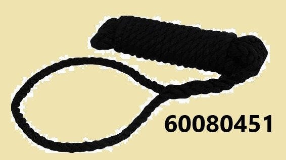 60080451 Zwart meertouw met paaloog Ø 8mm x 450 cm € 7,95, Ophalen of Verzenden, Nieuw, Lijn of Blok