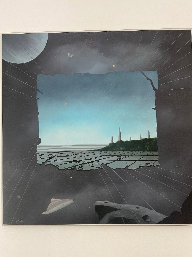 gezocht, Sjef Baaten, kunstschilder, zie omschrijving, Ophalen, Doek, Surrealisme, Olieverf