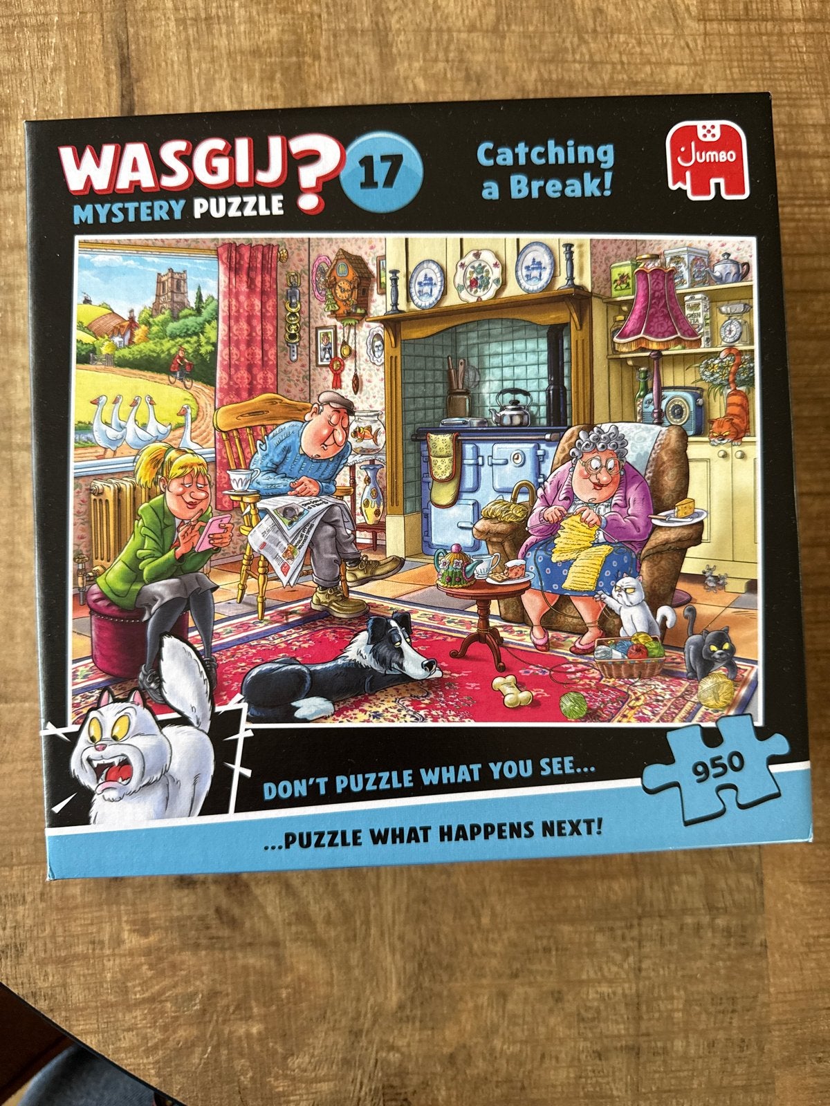 Wasgij? Mystery Puzzel 17 - Catching a Break! (950 stukjes), Ophalen, 500 t/m 1500 stukjes, Zo goed als nieuw, Legpuzzel