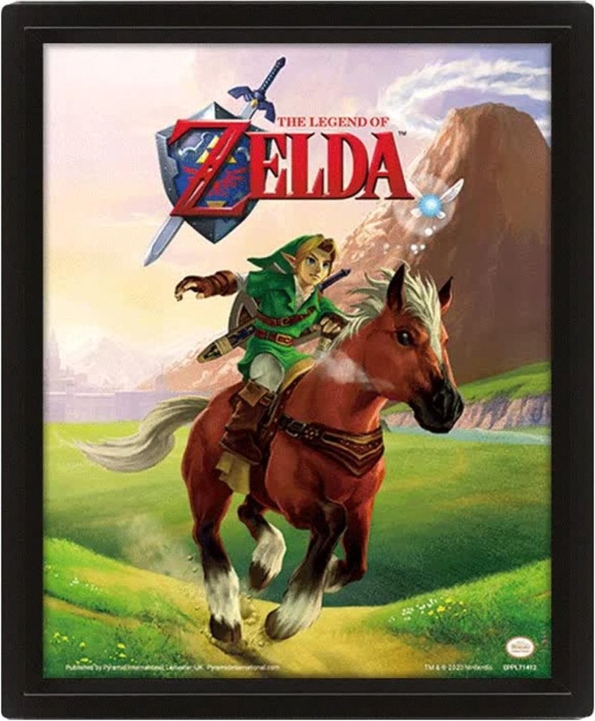 Partij holografische Zelda 3-d afbeelding in lijst, NHP International, Ophalen of Verzenden, Info@nhp-international.com, Nieuw