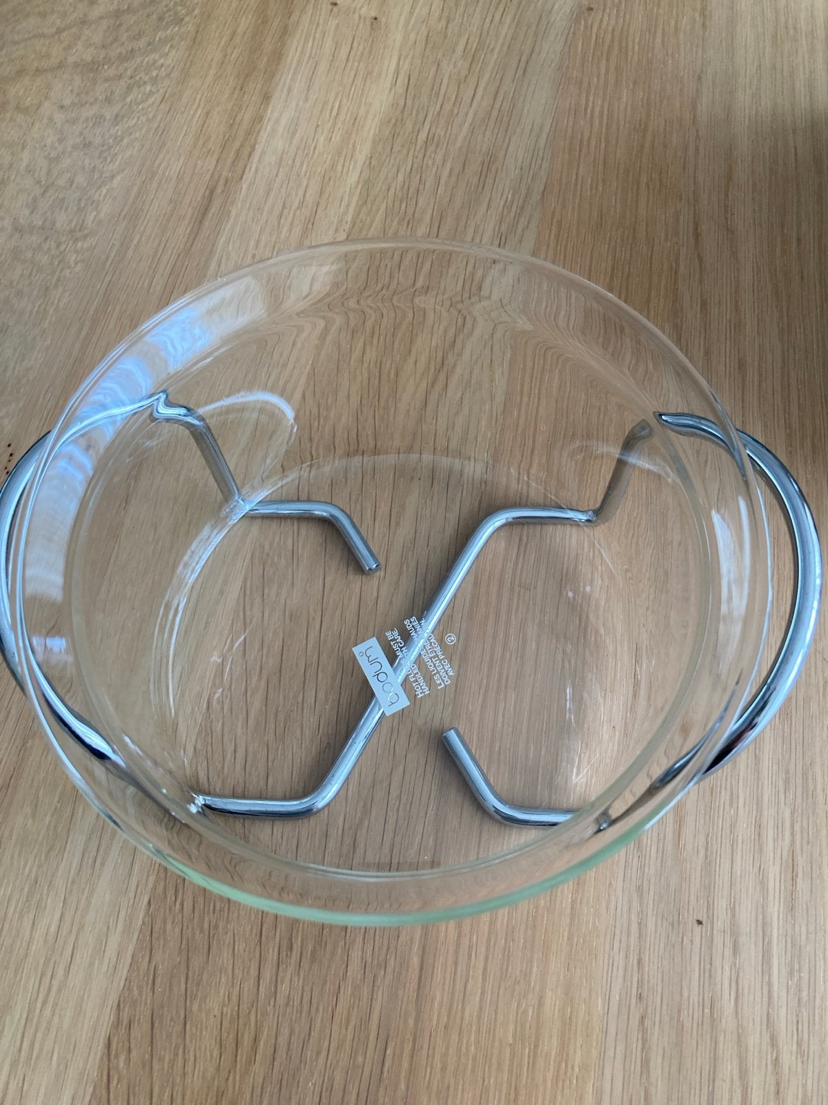 Bodum Hot-Pot - Glazen schaal met chromen houder, Met deksel, Overige typen, Nieuw, Ophalen of Verzenden