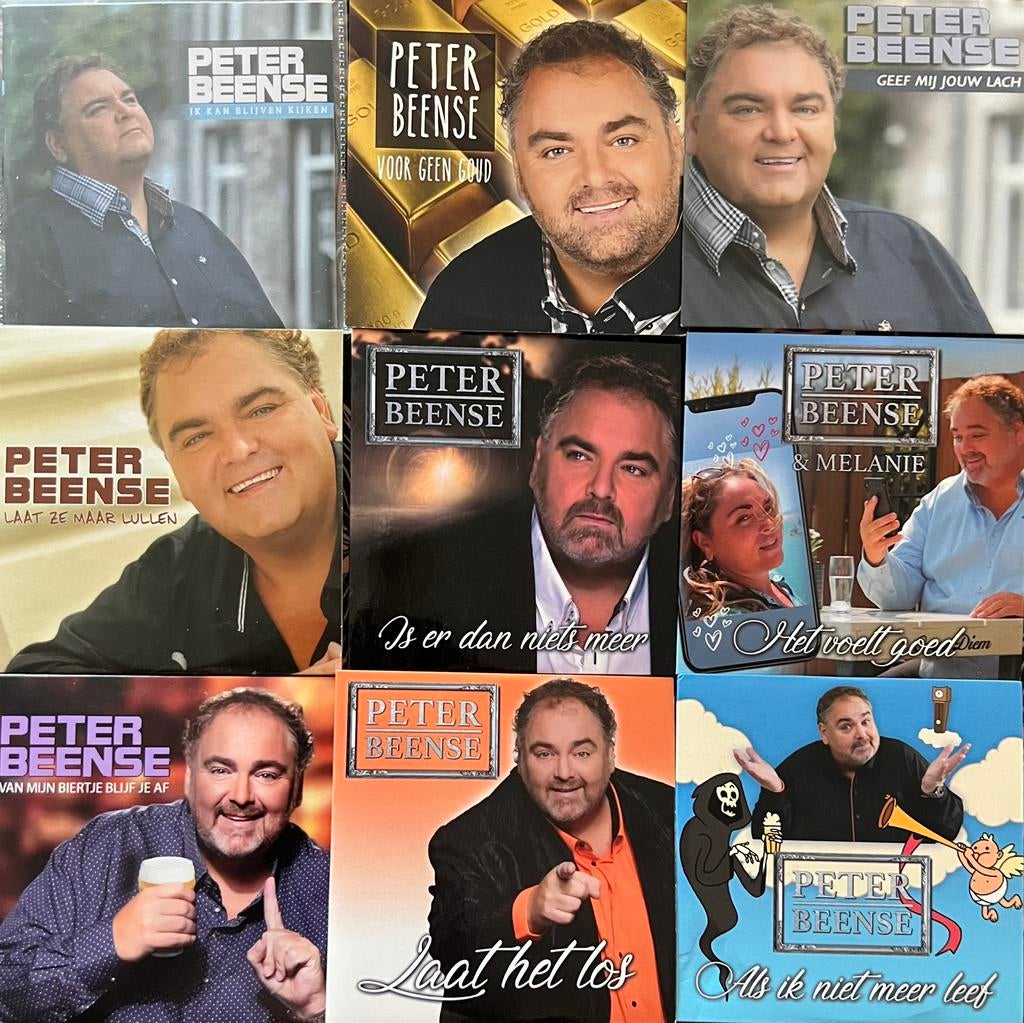 LOT 10 CD-SINGLES VAN PETER BEENSE, Verzenden, Zo goed als nieuw, Pop