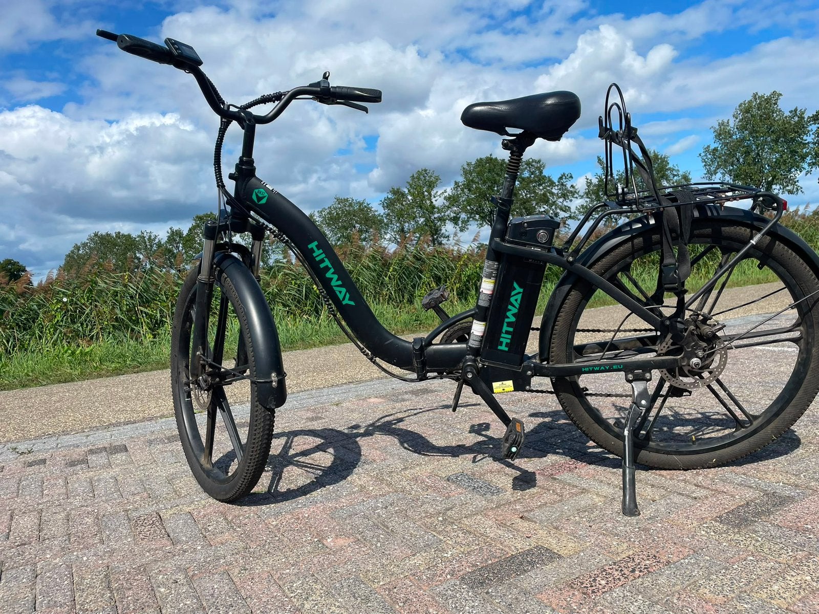 Hitway electrische vouwfiets, Ophalen of Verzenden, Gebruikt, 30 tot 50 km per accu, Overige merken
