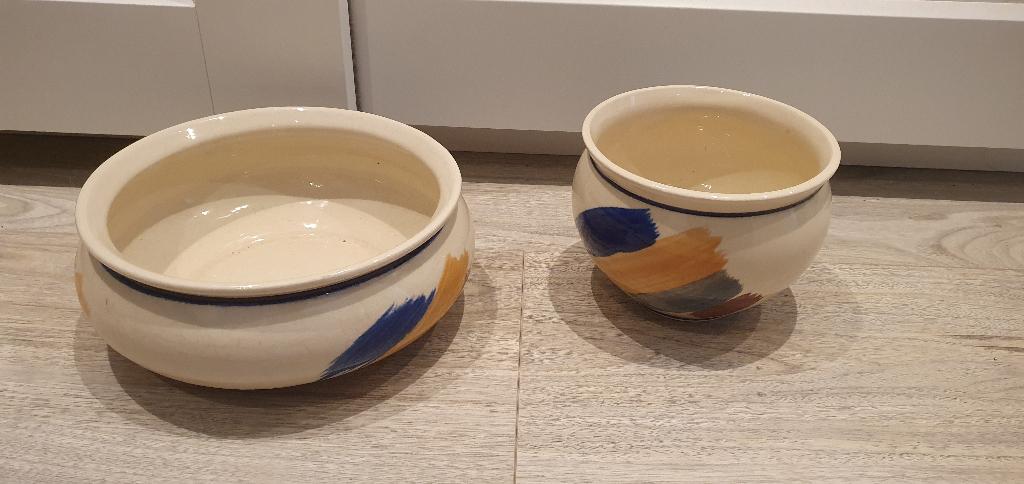 2 schalen Boleslawiec made in polen, Antiek en Kunst, Ophalen of Verzenden