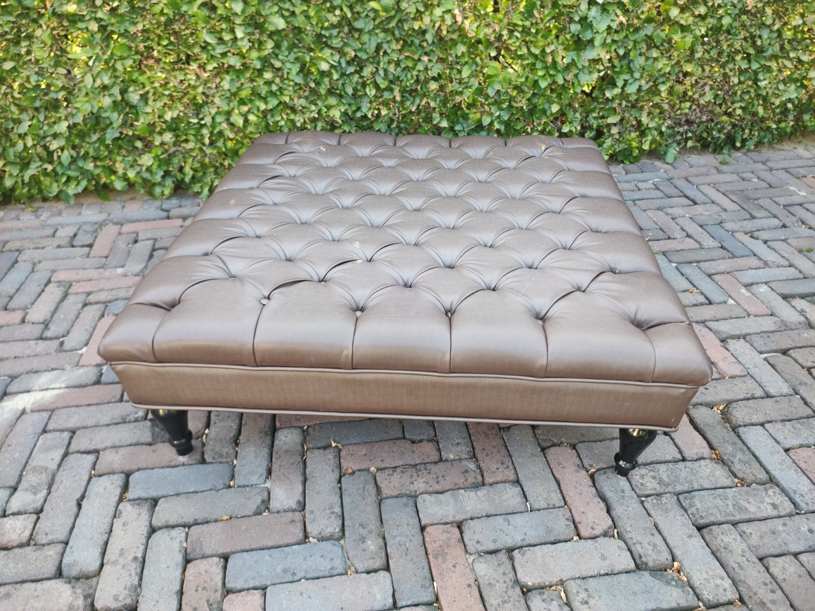 Luxe Hocker Salontafel - Chesterfield Stijl, Ophalen, Overige materialen, 50 tot 100 cm, Vierkant