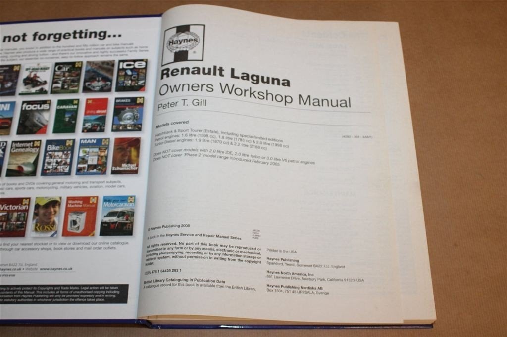 Renault Laguna 2001-2005 — Haynes Werkplaatshandboek, Ophalen of Verzenden