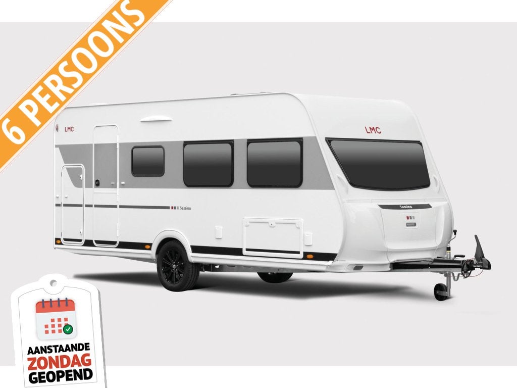 LMC Sassino 470 K 3 persoons stapelbed, Gratis MOVER, Caravans en Kamperen, Caravans, Dwarsbed, Bedrijf, Meer dan 6, 5 tot 6 meter