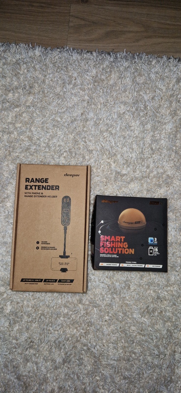 deeper chirp 2 met range extender, Ophalen, Zo goed als nieuw