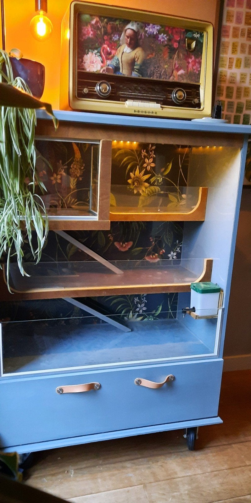 Cavia hotel, drie verdiepingen met toebehoren, Ophalen, 110 cm of meer, 90 cm of meer, Hok
