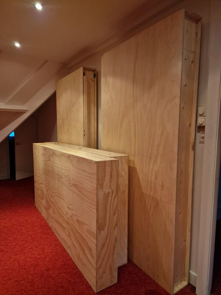 Houten verplaatsbare wanden 6 stuks, Ophalen