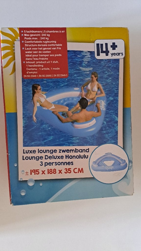 Nieuw Luxe lounge zwemband - Jet Ski - Zwembandjes Nijntje, Ophalen, Overige typen, Rond, Nieuw