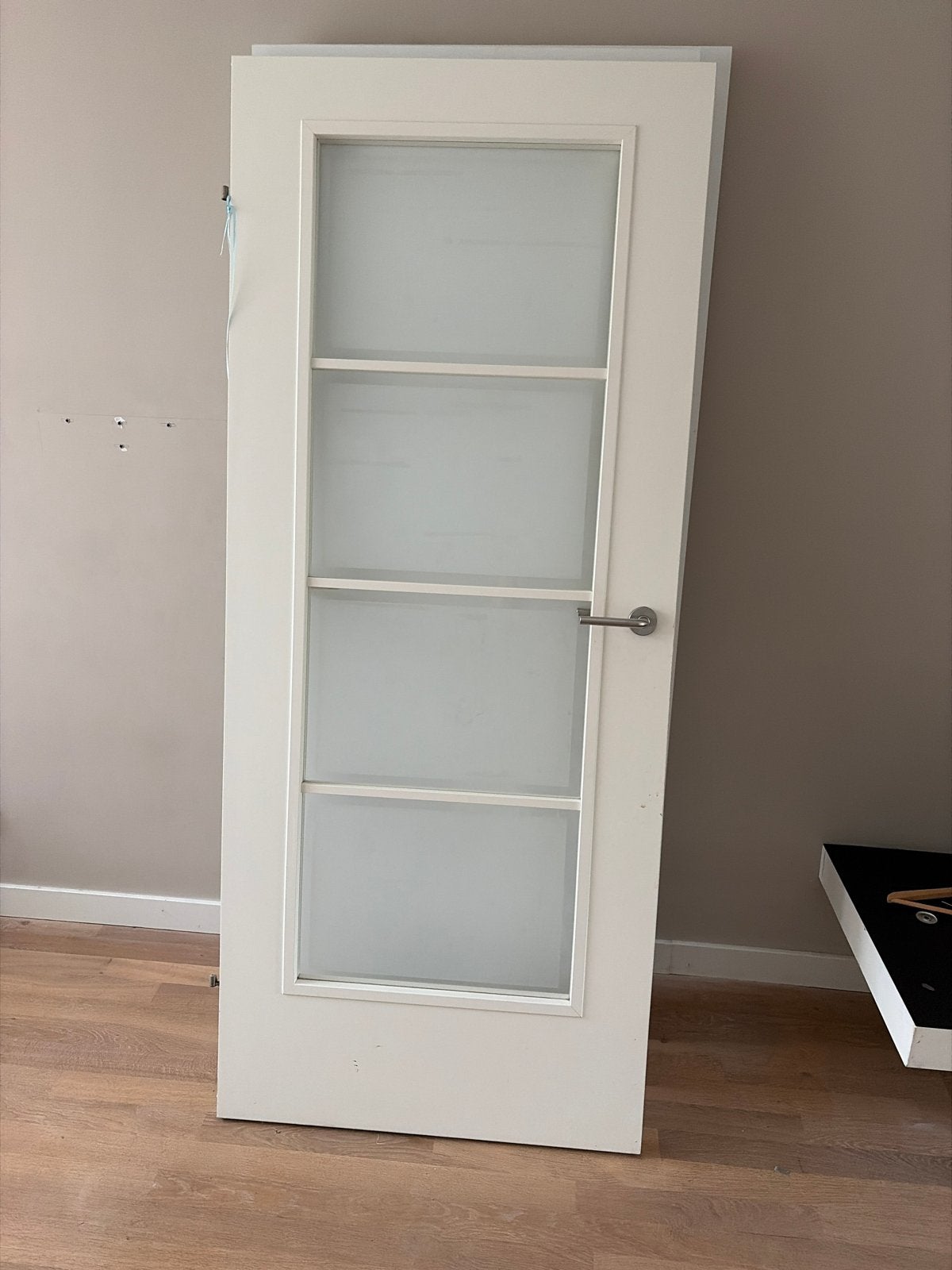 Opdekdeur met glas en dichte opdekdeur meerdere beschikbaar, Doe-het-zelf en Verbouw, Ophalen, Gebruikt, 80 tot 100 cm, Binnendeur