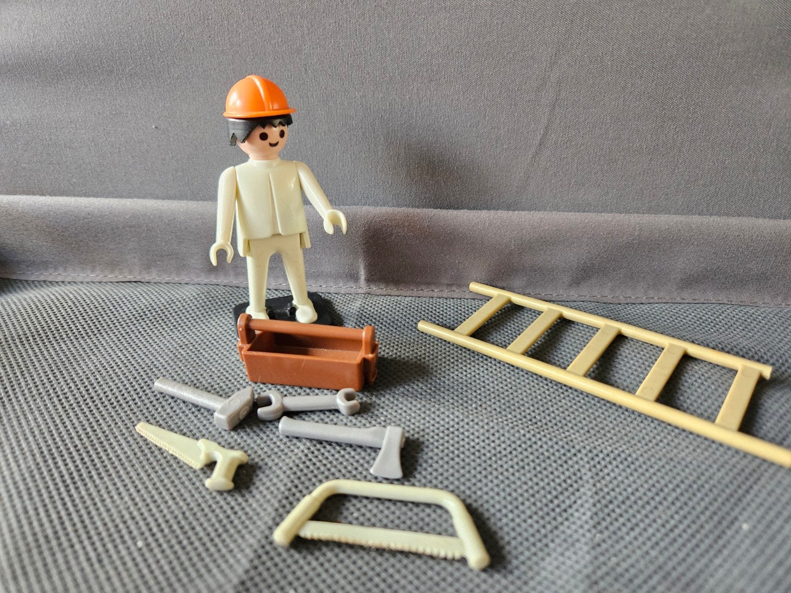 Playmobil bouwvakker vintage, Ophalen of Verzenden, Zo goed als nieuw, Complete set, Figuren