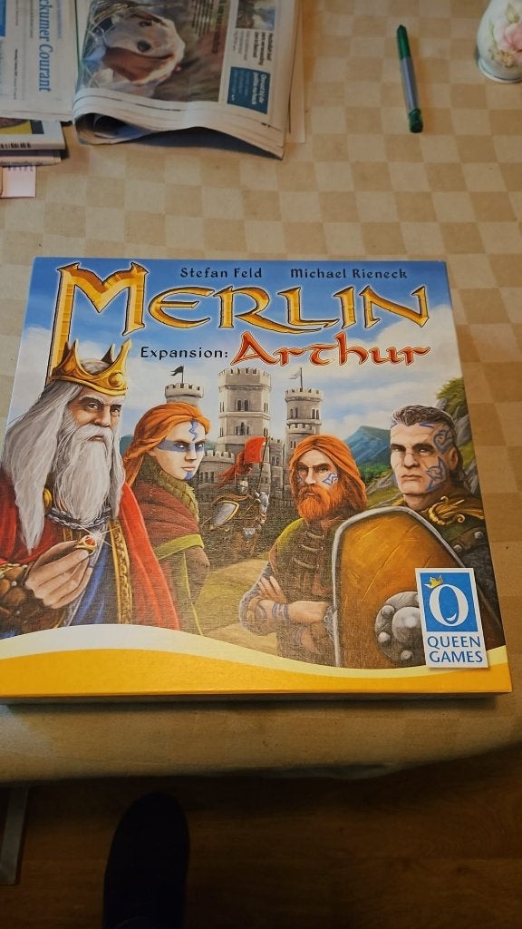 bordspel Merlin van Queen games uitbreiding King Arthur, Hobby en Vrije tijd, Gezelschapsspellen | Bordspellen, Vijf spelers of meer