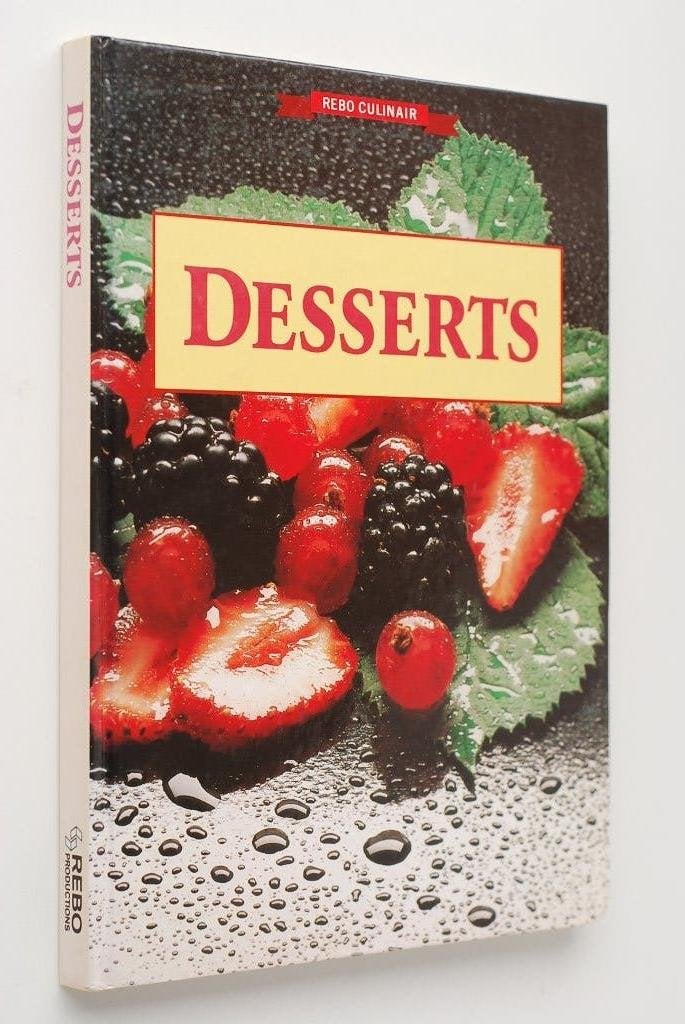Desserts - Kookboek Rebo Culinair jaren 90, Verzenden, Zo goed als nieuw, Ria van Eijndhoven, Taart, Gebak en Desserts