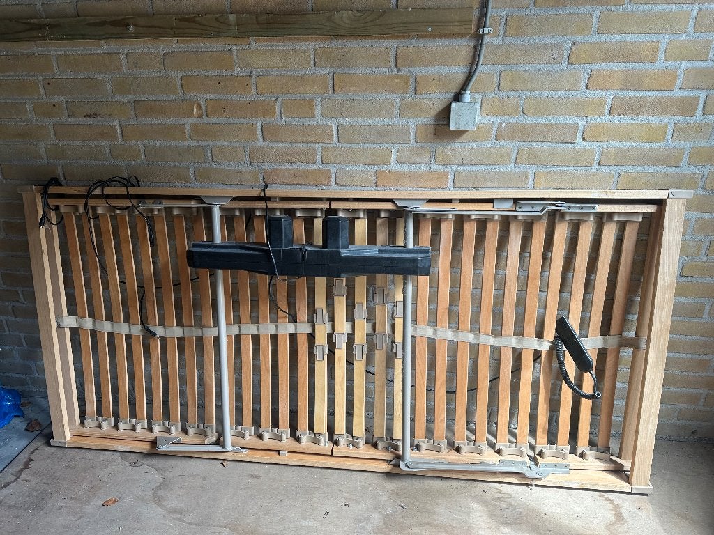 Bedbodem met afstandsbediening, Ophalen, Gebruikt, 90 cm, Eenpersoons
