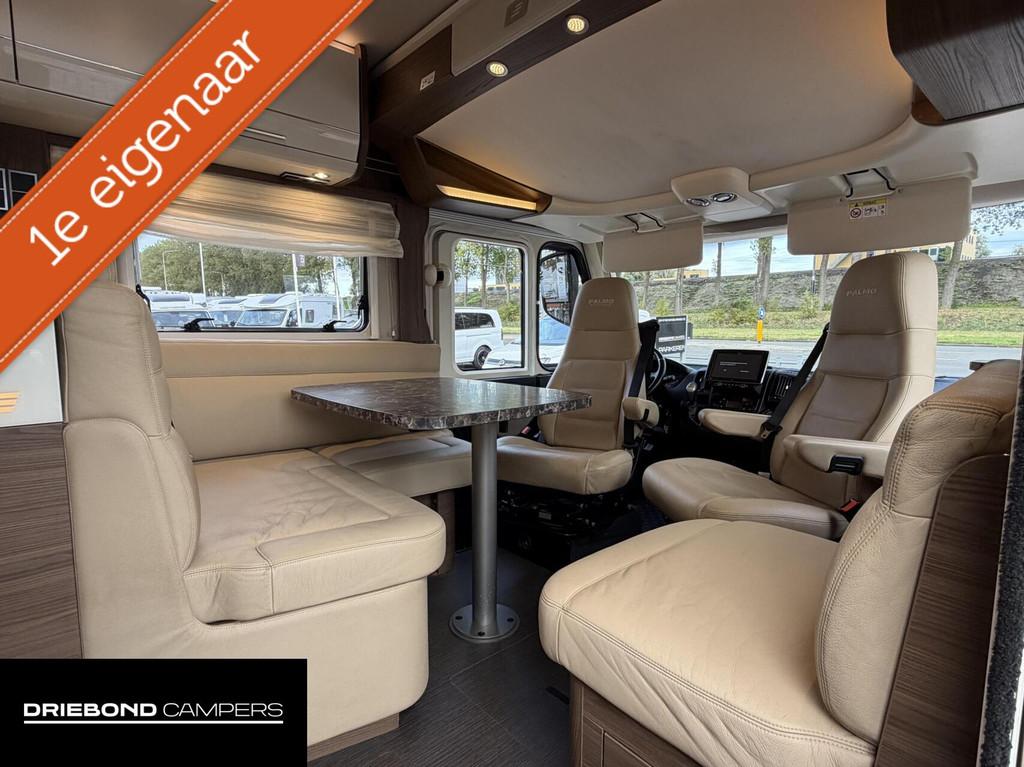 Hymer B704 SL Palmo Enkele Bedden Hefbed 2X Airco Zonnepanel, Caravans en Kamperen, Campers, Airbags, 7 tot 8 meter, Bedrijf, Diesel