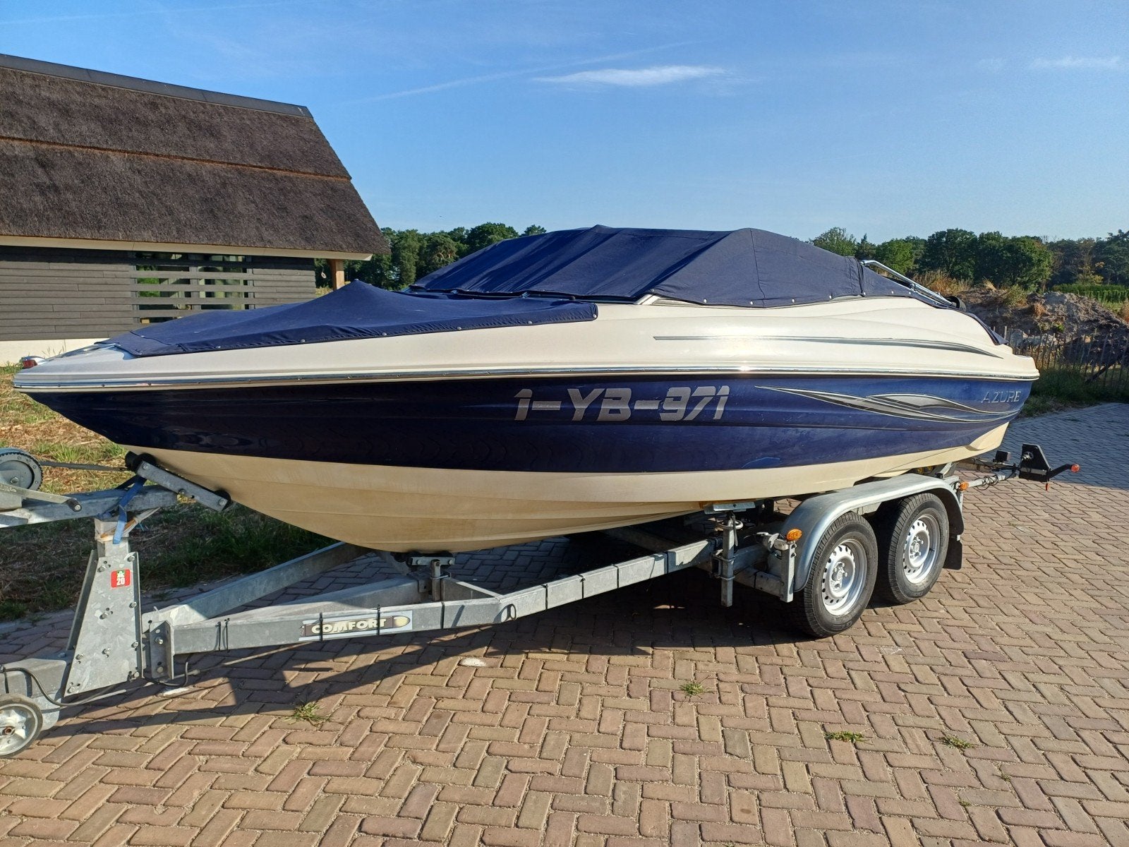 Azure AZ188 2007 bowrider 220pk 5.0L V8 Merc.  inlcl trailer, Ophalen, Overige merken, Gebruikt, Binnenboordmotor