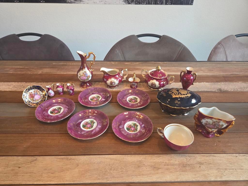Limoges France Porselein diverse set, Overige materialen, Verzenden, ., Zo goed als nieuw