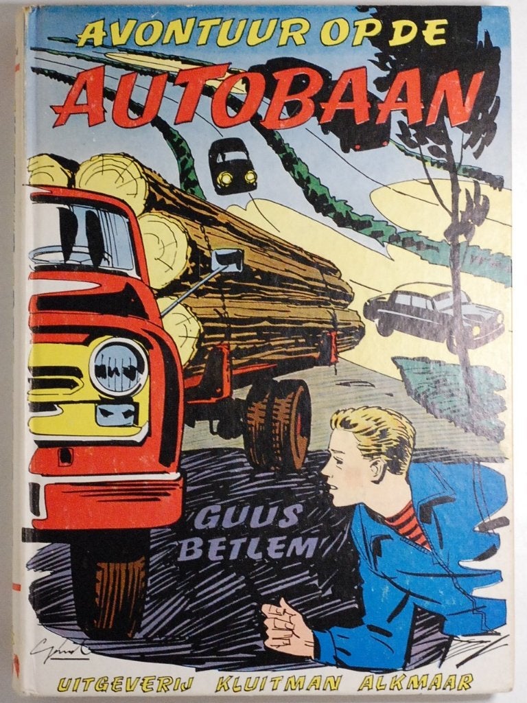 Avontuur op de autobaan - Guus Betlem - Kluitman 1962, Boeken, Guus Betlem, Verzenden, Zo goed als nieuw, Fictie