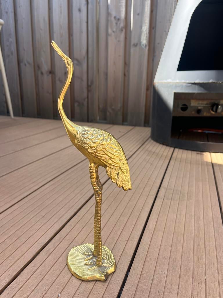 Messing Kraanvogel Decoratie H&M Home - 35cm Hoog, Huis en Inrichting, Woonaccessoires | Overige, Ophalen of Verzenden, Oosters
