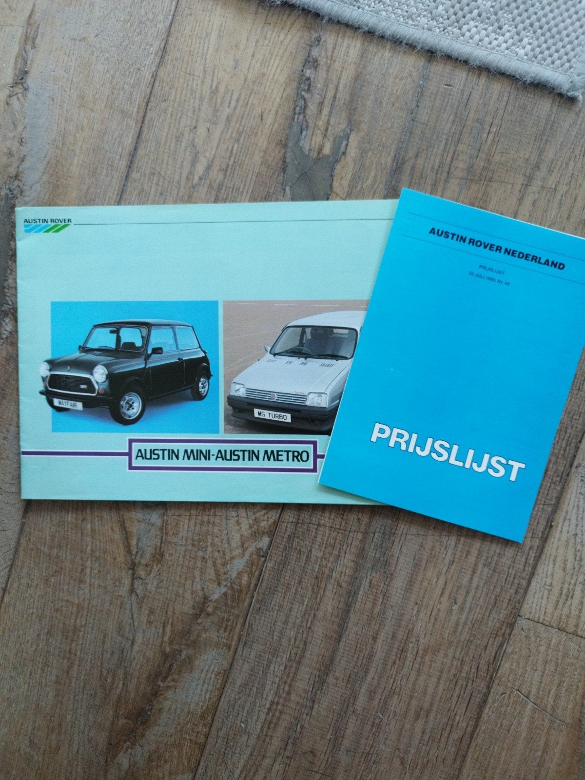 Austin Mini Metro brochure en prijslijst 1985, Ophalen of Verzenden, Zo goed als nieuw, Austin rover