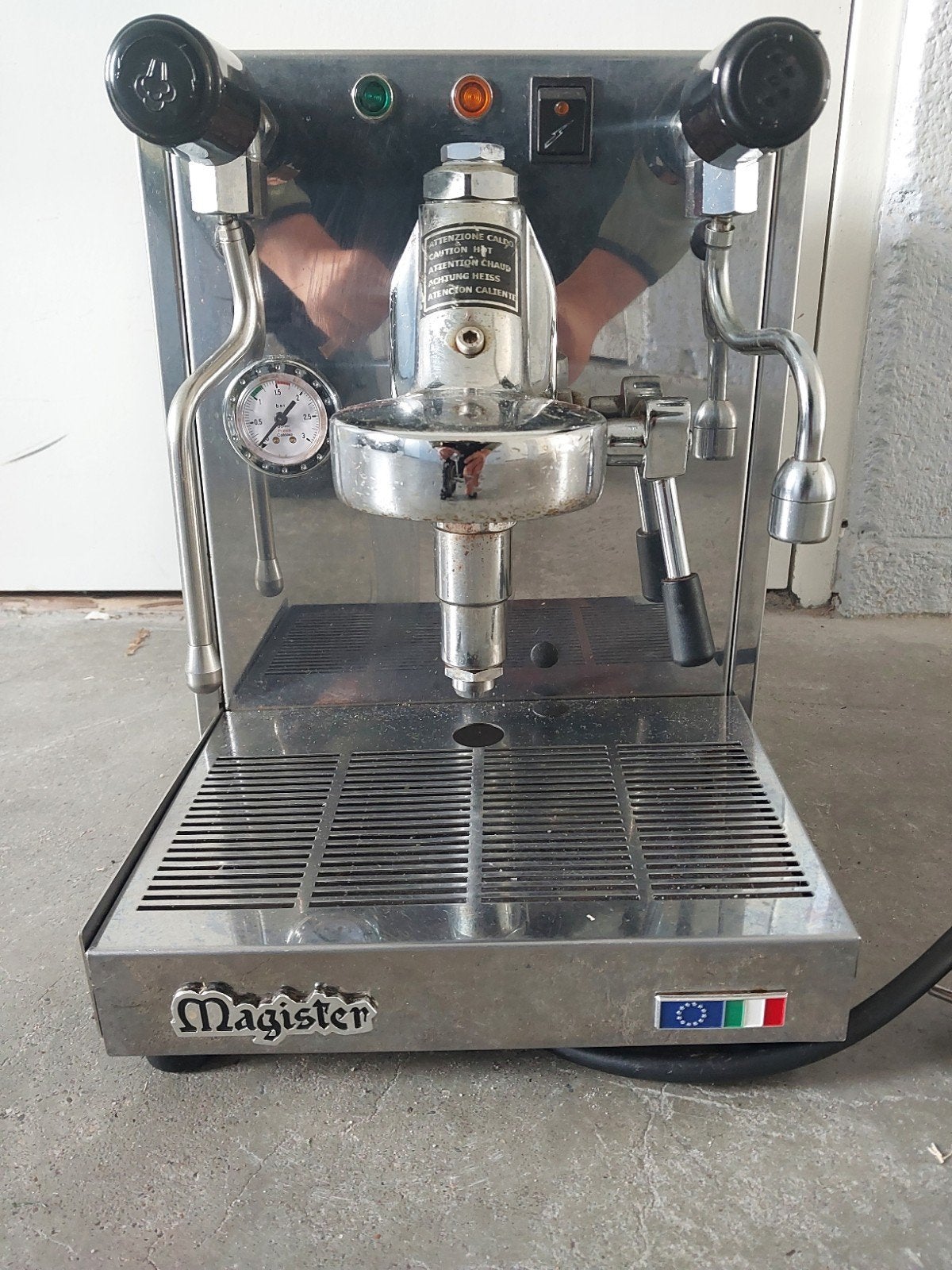 Magister Stella Professionele Espresso Koffiemachine Italy, Gebruikt, Espresso apparaat, 10 kopjes of meer, Ophalen of Verzenden