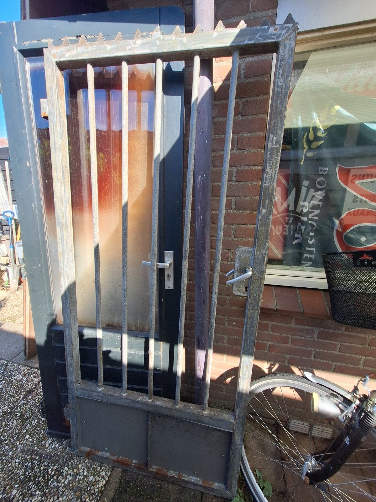 stalen tuindeur/poort (berghok) ea, Tuin en Terras, Ophalen, Minder dan 100 cm, Looppoort, 150 tot 200 cm