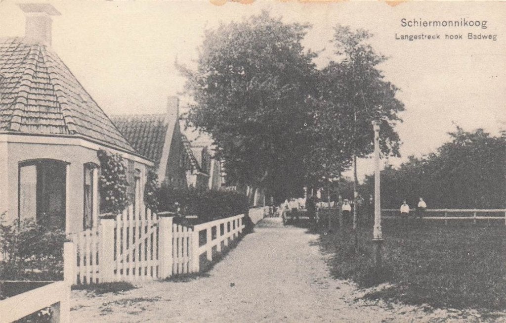 703-324-025 Schiermonnikoog Langestreek Hoek Badweg, Verzenden, Voor 1920, Friesland