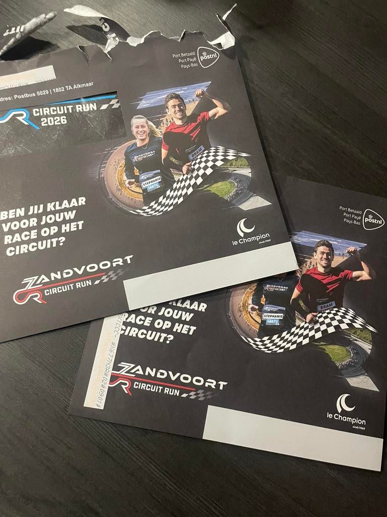 Zandvoort Circuit Run 16,1Km Engelse 10 mijl, Tickets en Kaartjes, Twee personen