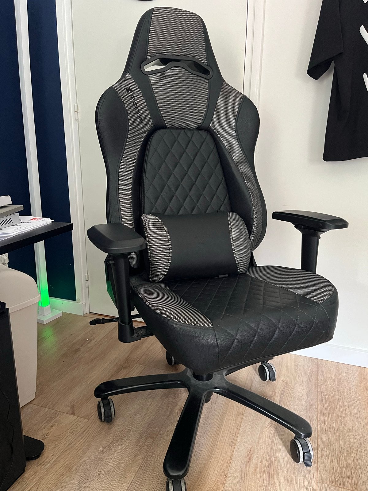 X Rocker Gamestoel met rugsteun - Perfecte staat, Ophalen, Zwart, Zo goed als nieuw, Gaming bureaustoel