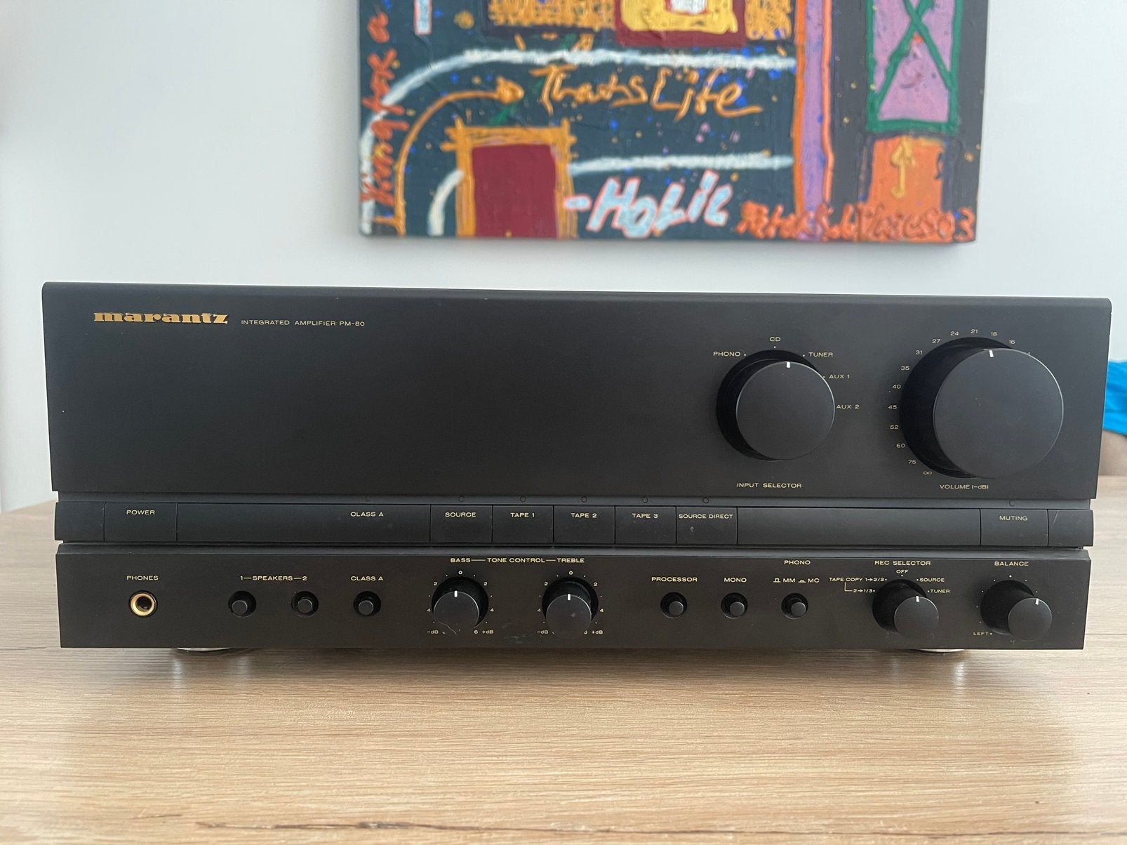 Marantz PM-80 versterker receiver, Audio, Tv en Foto, Versterkers en Receivers, Ophalen of Verzenden, Gebruikt, Stereo, Marantz