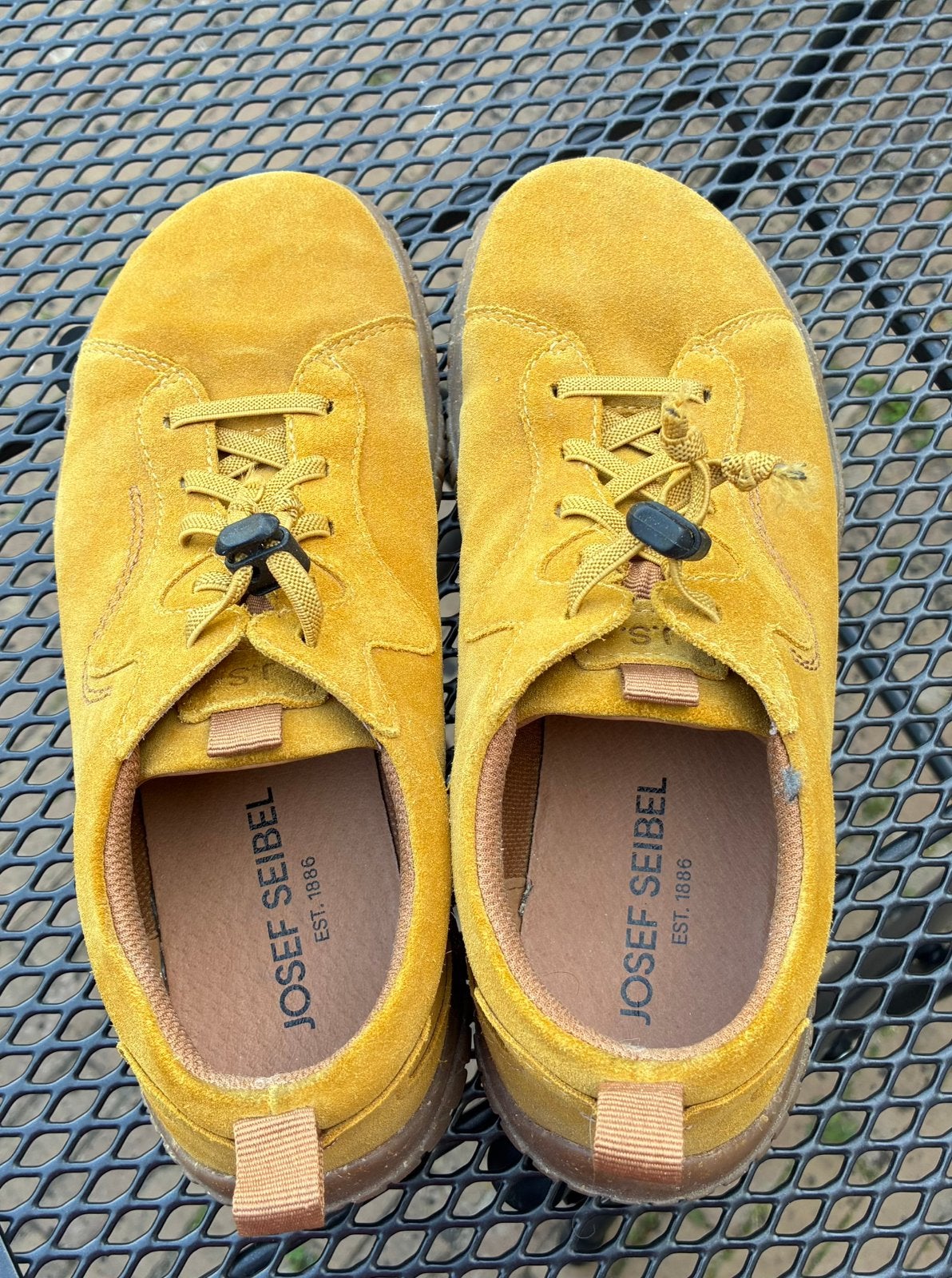 Suede Barefoot schoenen - merk Josef Seibel, Ophalen, Geel, Sneakers of Gympen, Zo goed als nieuw