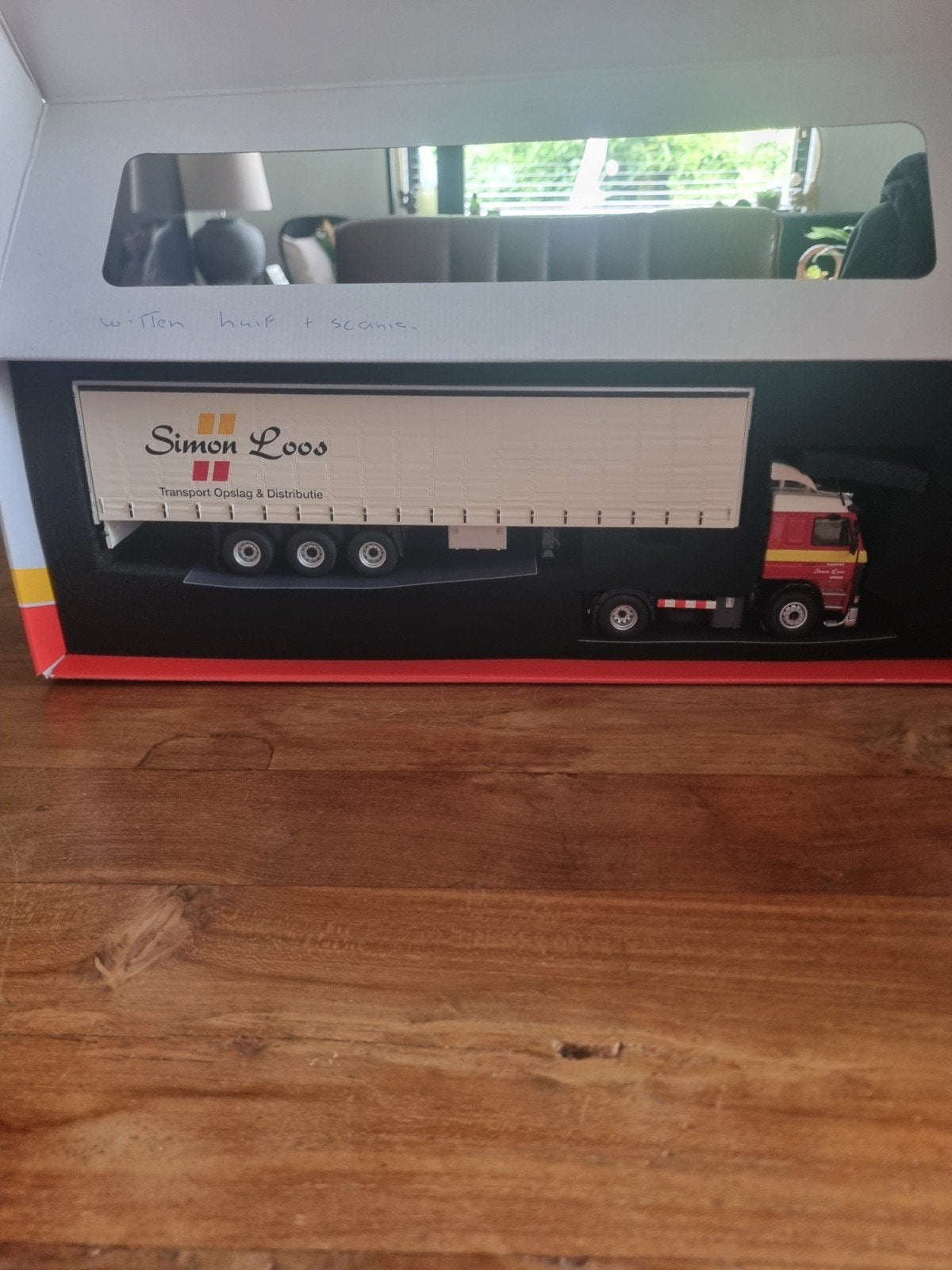 Scania 143H 420 Simon Loos Transport modelvrachtwagen, Hobby en Vrije tijd, Modelauto's | 1:50, Ophalen of Verzenden, Zo goed als nieuw