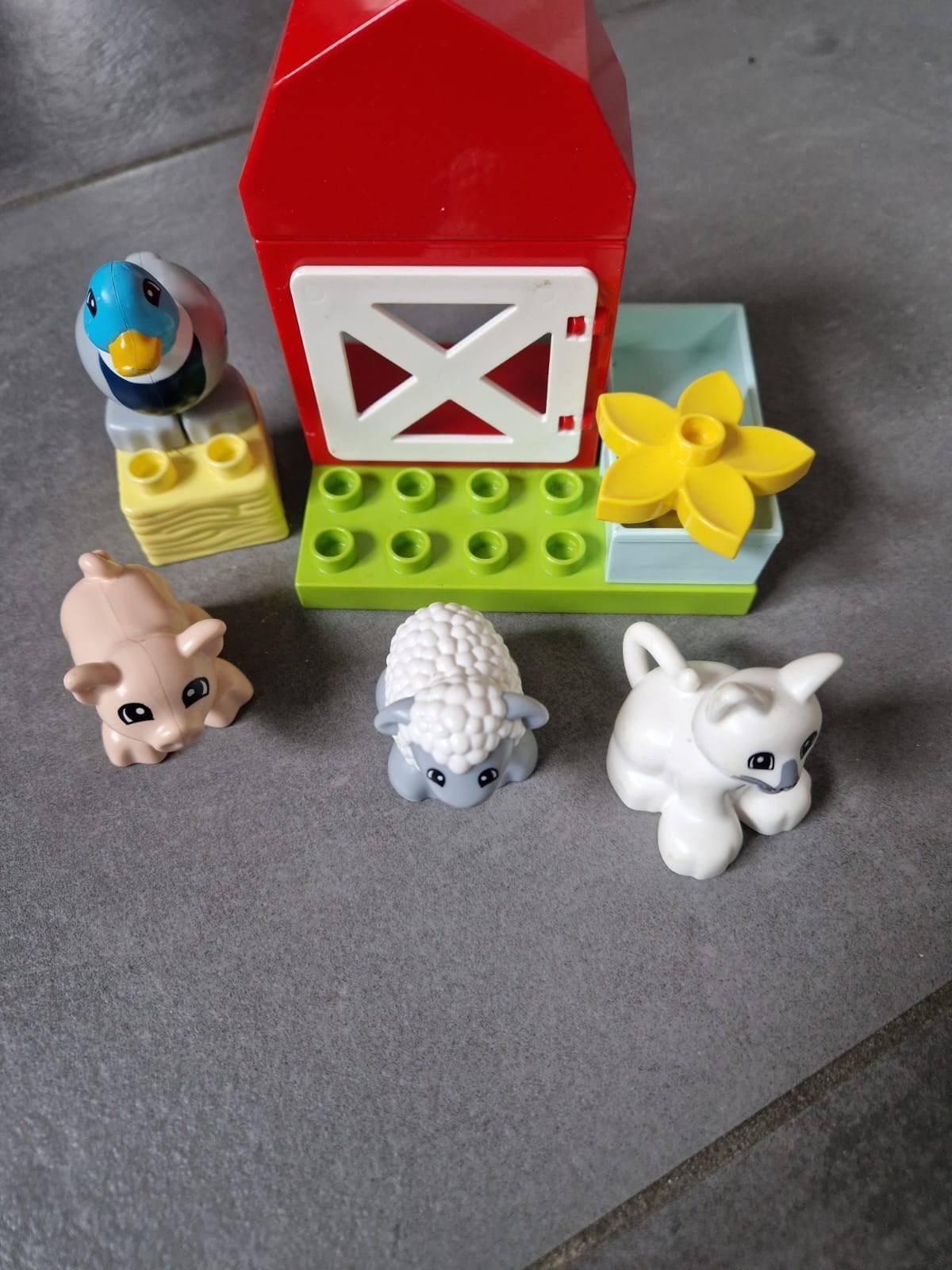 Duplo Boerderij Set met Dieren en Schuur, Ophalen, Inclusief minifiguren, Gebruikt, Duplo