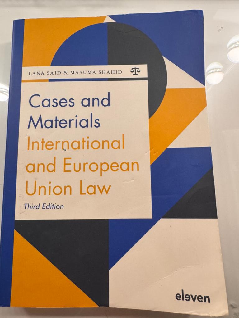 Cases and Materials International and European Union Law, Verzenden, Zo goed als nieuw, Sociale wetenschap