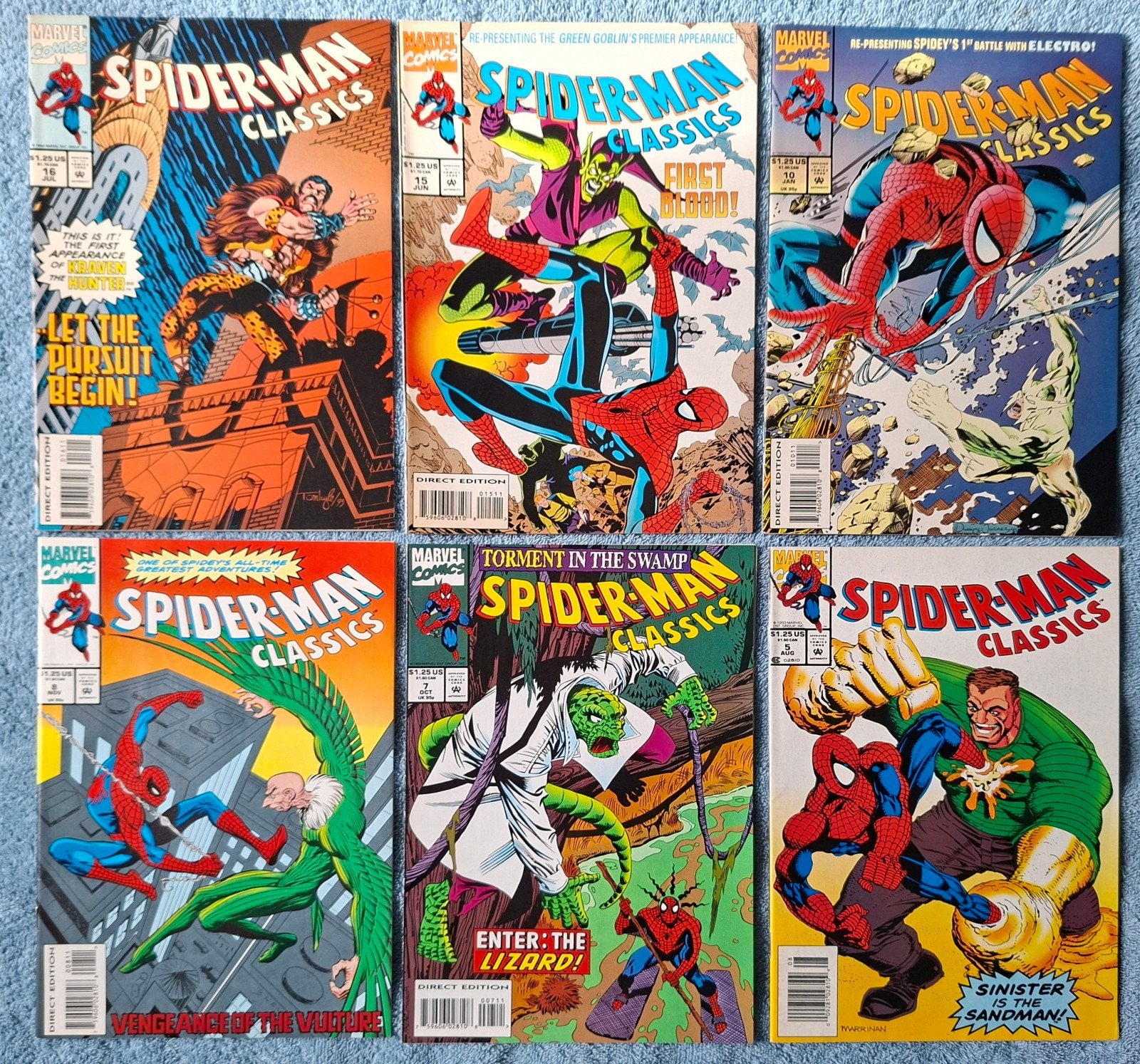 SPIDER-MAN CLASSICS. ASM 4, 6, 7, 9, 14, 15. 4 EURO P STUK., Eén comic, Ophalen of Verzenden, Zo goed als nieuw, Amerika