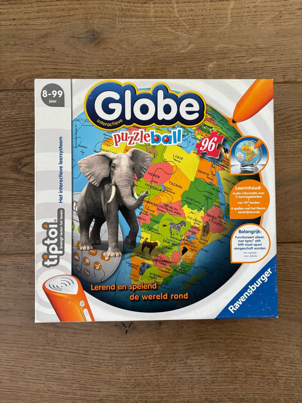 Tiptoi Globe Puzzleball - Interactief leren over de wereld, Ophalen of Verzenden, Gebruikt, Puzzelen, Met geluid