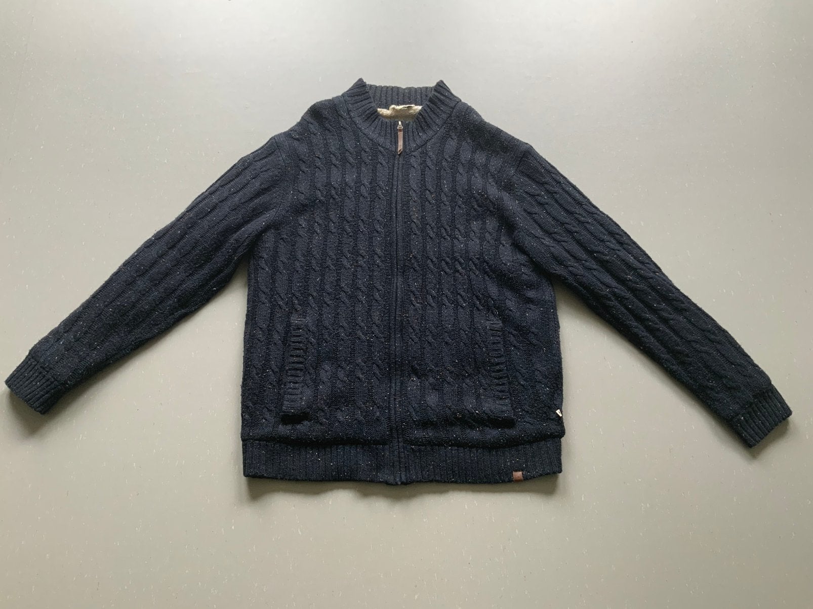 Vest zwart gemêleerd bont gevoerd maat XXL Life-Line zgan, Ophalen, Zo goed als nieuw, Overige maten, Zwart