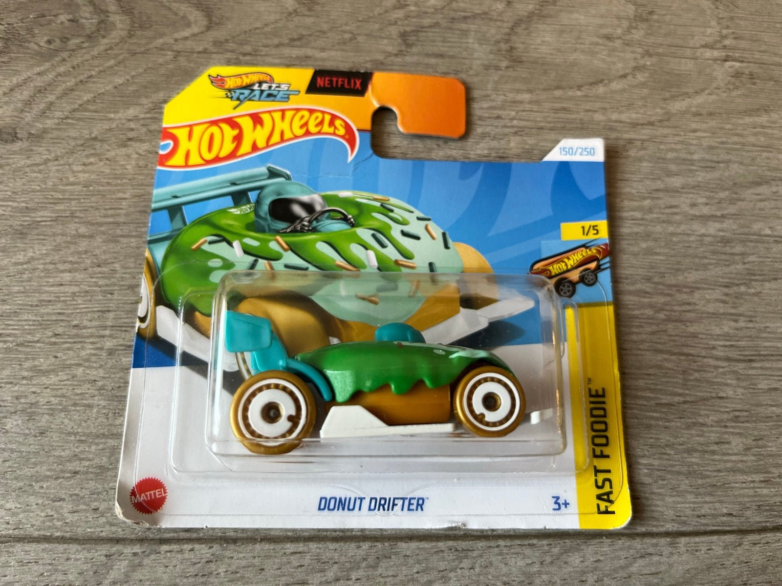 Hot Wheels Donut Drifter Fast Foodie 150/250 Netflix, Ophalen of Verzenden, Nieuw