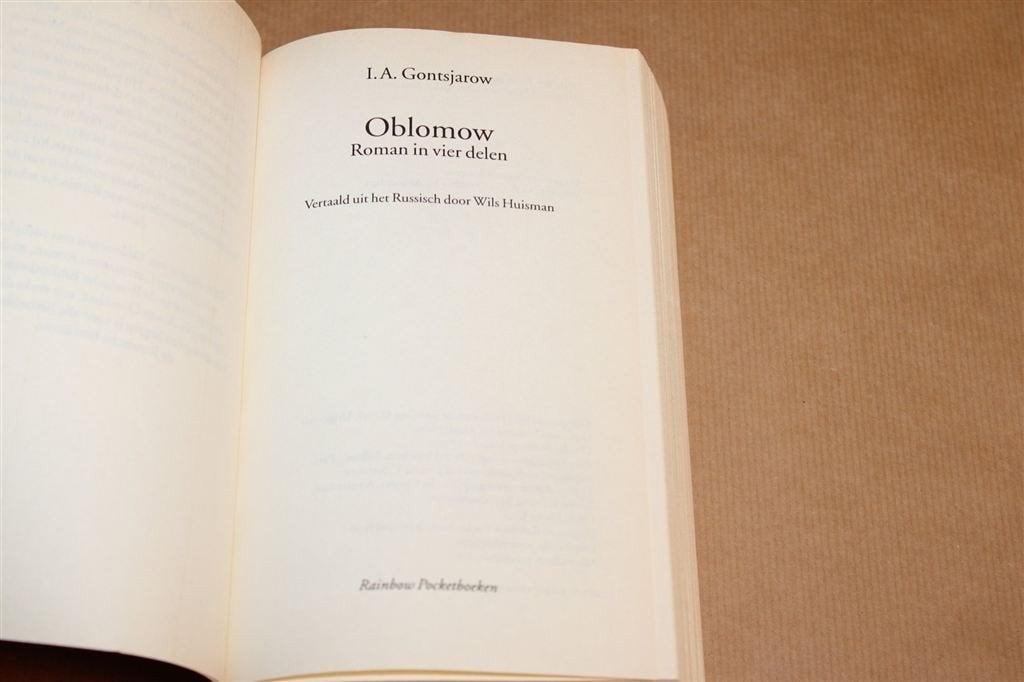 Oblomow — Gontsjarow, Dik Boek in 4 Delen, 1996, Ophalen of Verzenden, Zo goed als nieuw