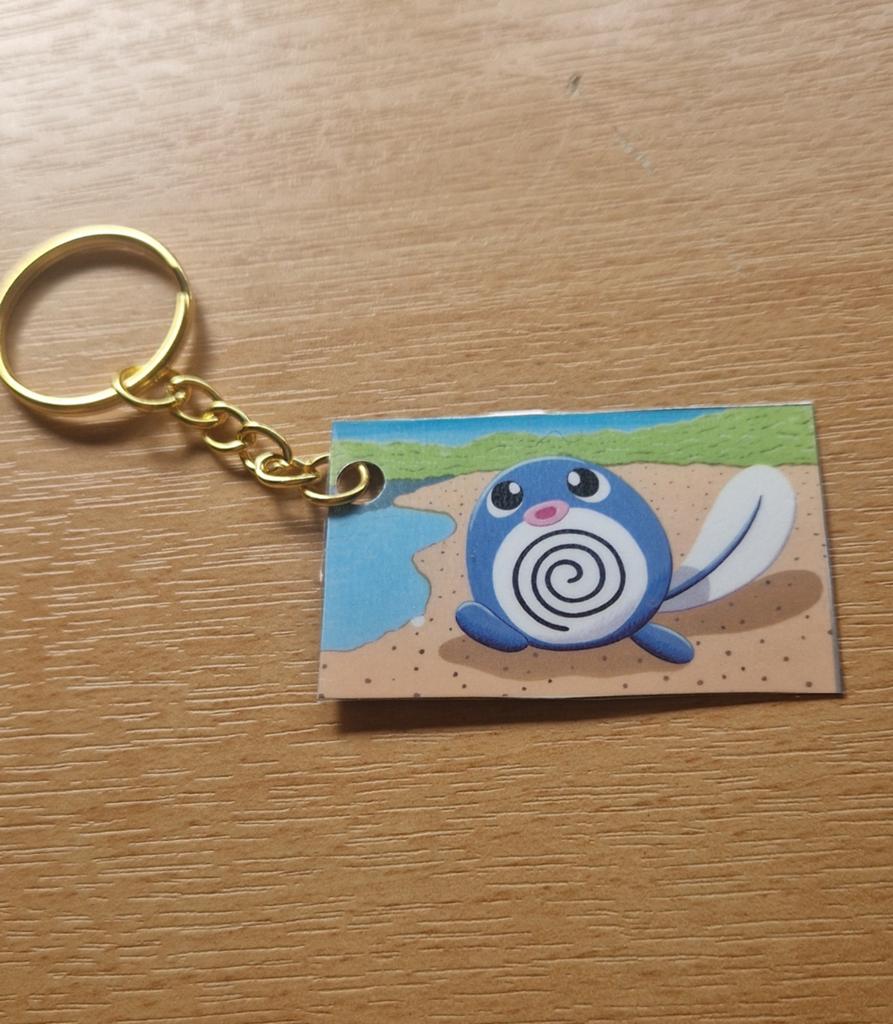 Sleutelhanger Pokémon - Poliwhirl, Verzamelen, Sleutelhangers, Ophalen of Verzenden, Nieuw, Knuffel of Figuurtje