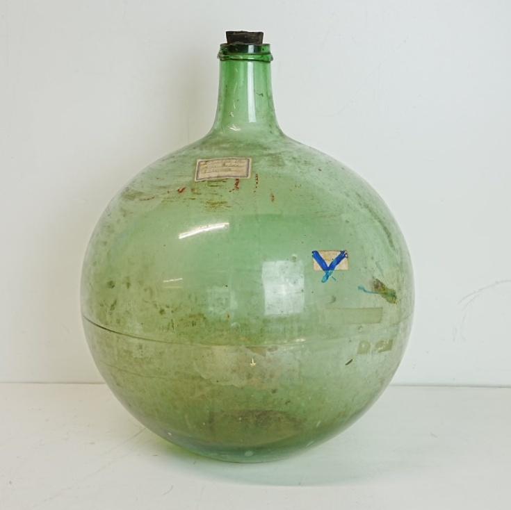 Vintage jaren 50 /60 groot rond Franse wijnfles., Antiek en Kunst, Ophalen