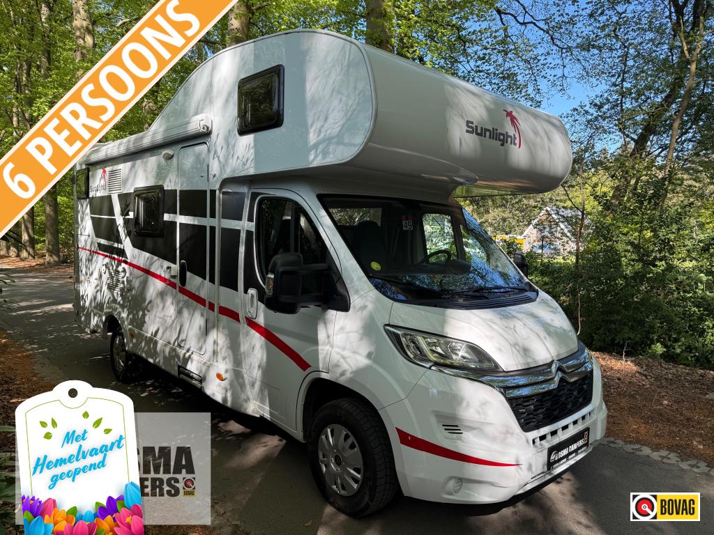 Sunlight A 68 Alkoof 6 persoons 2018, Caravans en Kamperen, Campers, Standaard zit, Ringverwarming, Airbags, Bedrijf