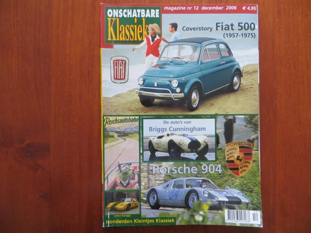 Onschatbare Klassieker 12 2006 Fiat 500, Lotus Europa (1969), Ophalen of Verzenden, Zo goed als nieuw, Overige merken