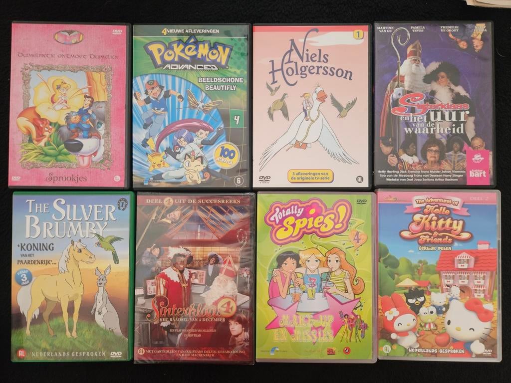 Diverse kinder DVD's - Pokémon, Hello Kitty, Totally Spies, Avontuur, Gebruikt, Alle leeftijden, Ophalen of Verzenden