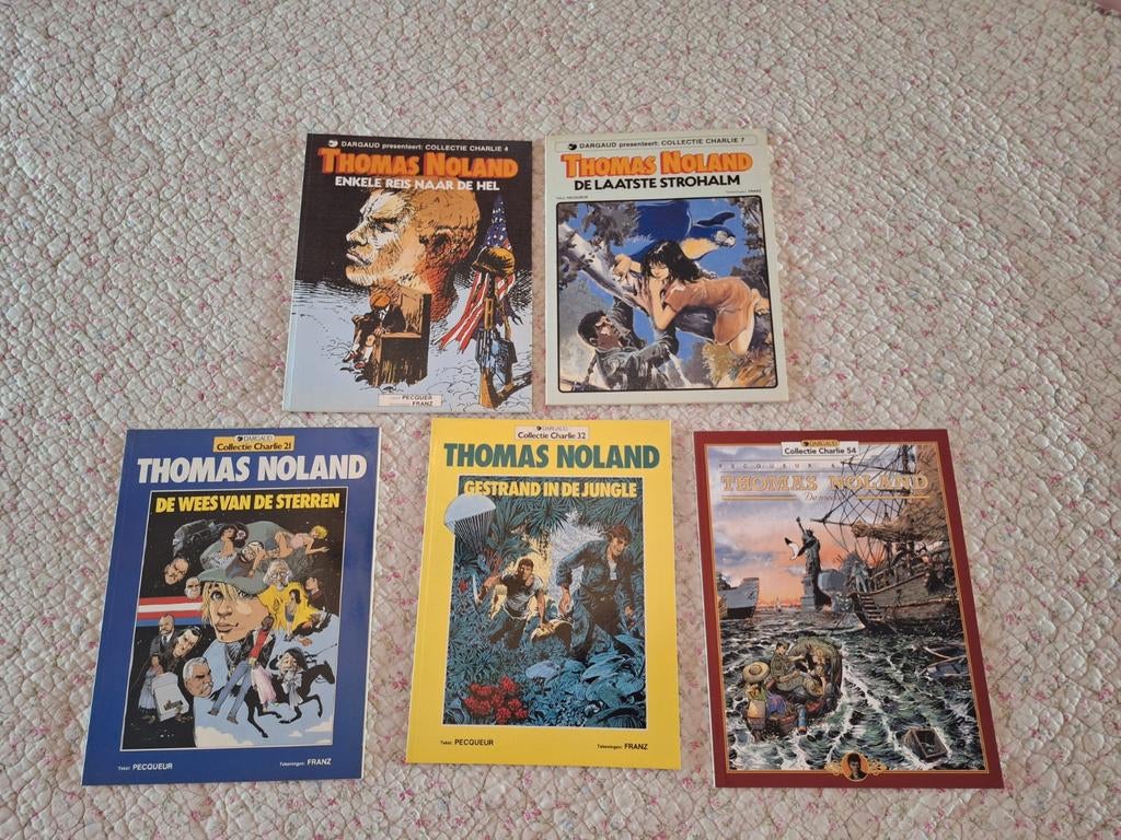 Thomas Noland 5 stripboeken Dargaud, Meerdere stripboeken, Ophalen of Verzenden