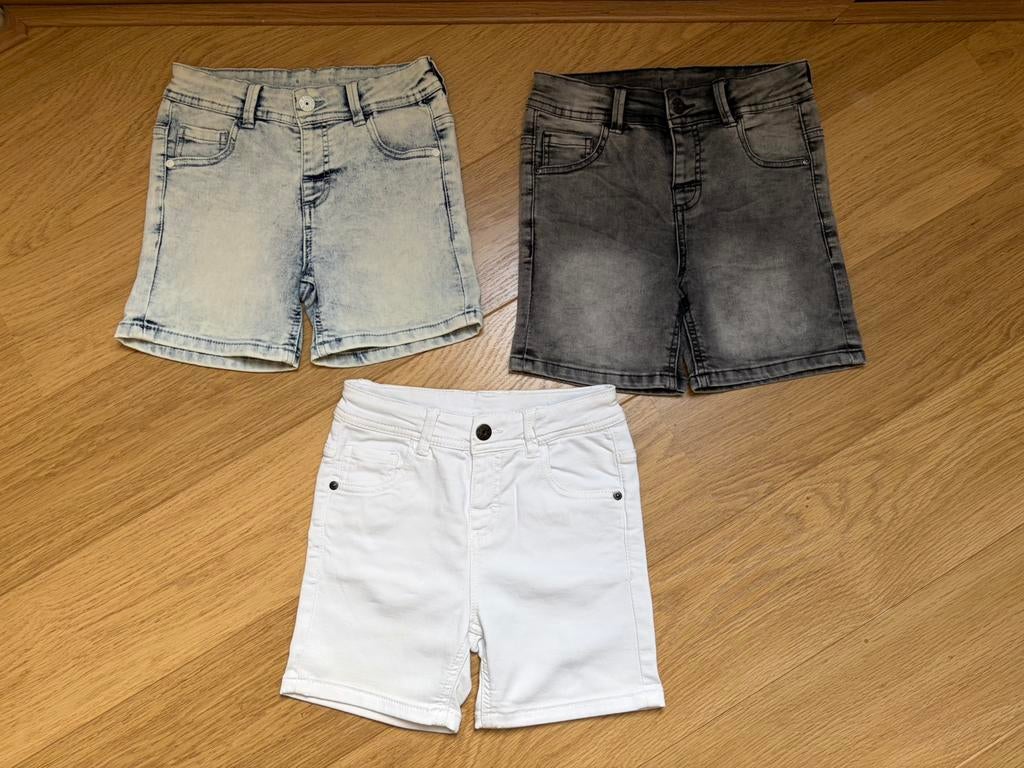 Pakket 3x korte broeken spijkerbroek meisjes maat 140 ZGAN!, Ophalen of Verzenden, Zo goed als nieuw, Meisje, Broek